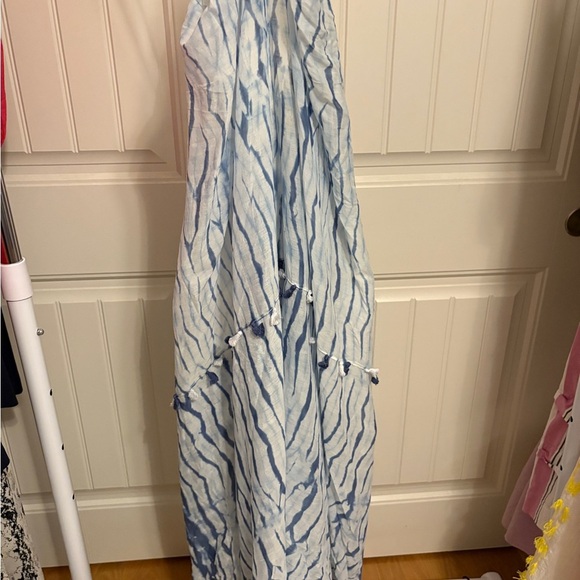 Lovestitch Indigo and White Sheer Dress NWT size M/L - Picture 2 of 6
